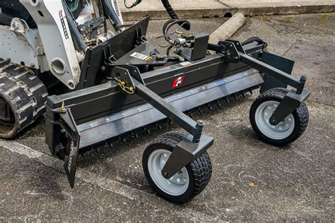 seeding over compacted soil from skid steer|Skid Steer Power Rake, Harley Rake manufactured by Mclaren.